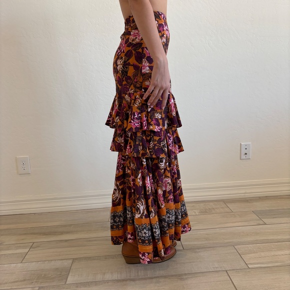 Sundance Floral Tiered Maxi Skirt, Size XS NWOT, boho - Picture 10 of 13